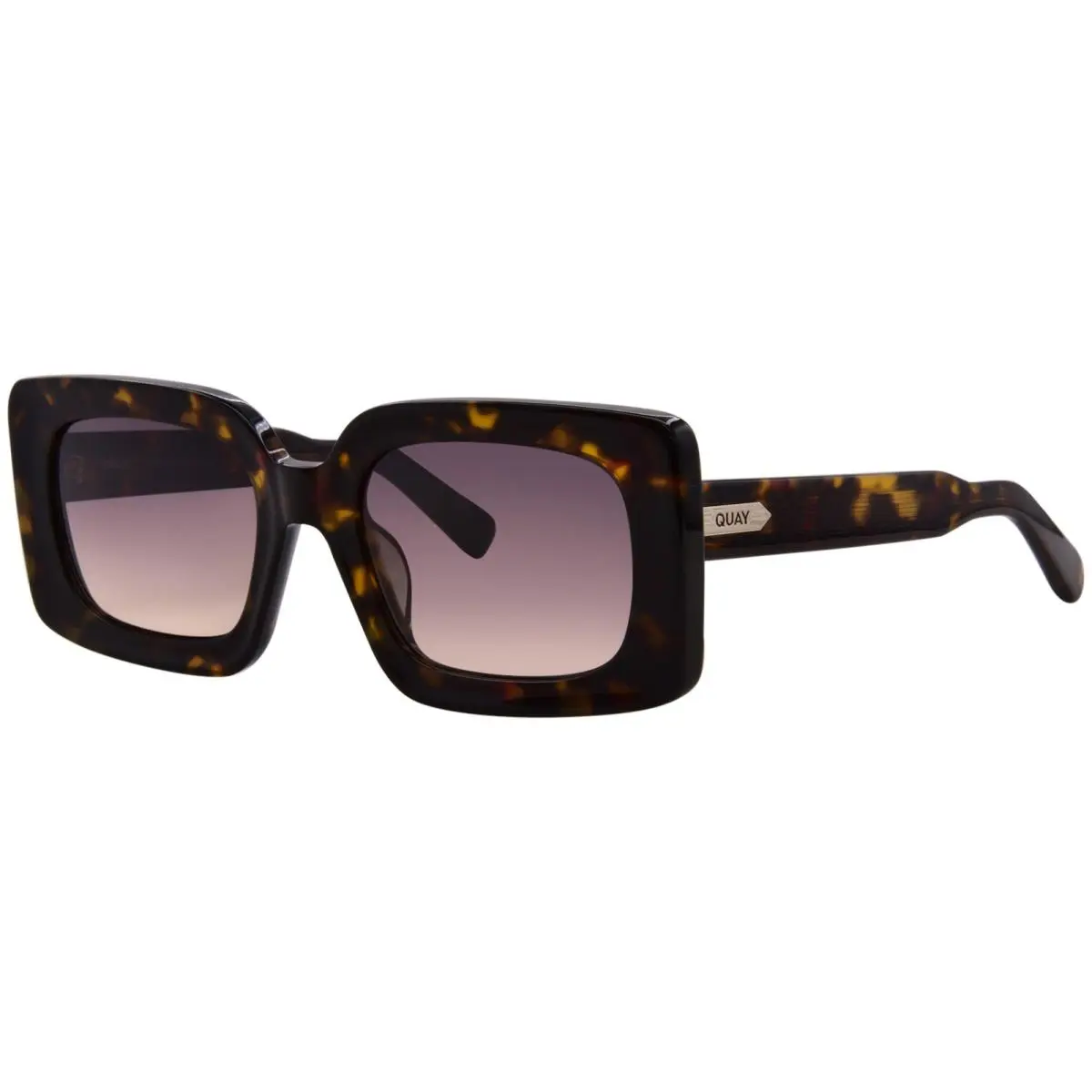 Quay Talk Show NO-NS-2764 Nutrt/smtp Sunglasses Women`s Tort/smoke Taupe 53mm by QUAY