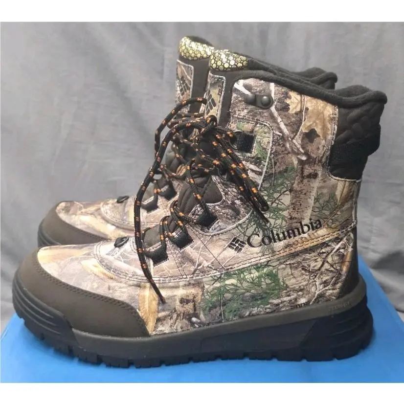Columbia Bugaboot Celsius Boots Cordovan Persimmon Camo Men Size 9.5