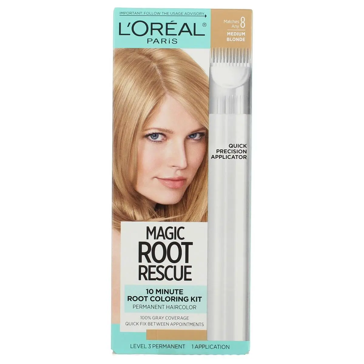 6 Pack L`oreal Paris Magic Root Rescue Permanent Hair Color Medium Blonde 8