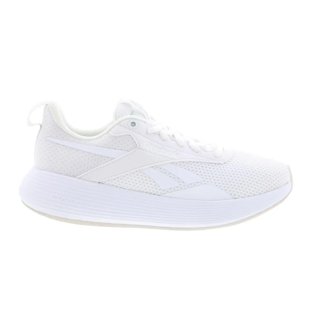 Reebok Dmx Comfort + Womens White Mesh Lace Up Lifestyle Sneakers Shoes