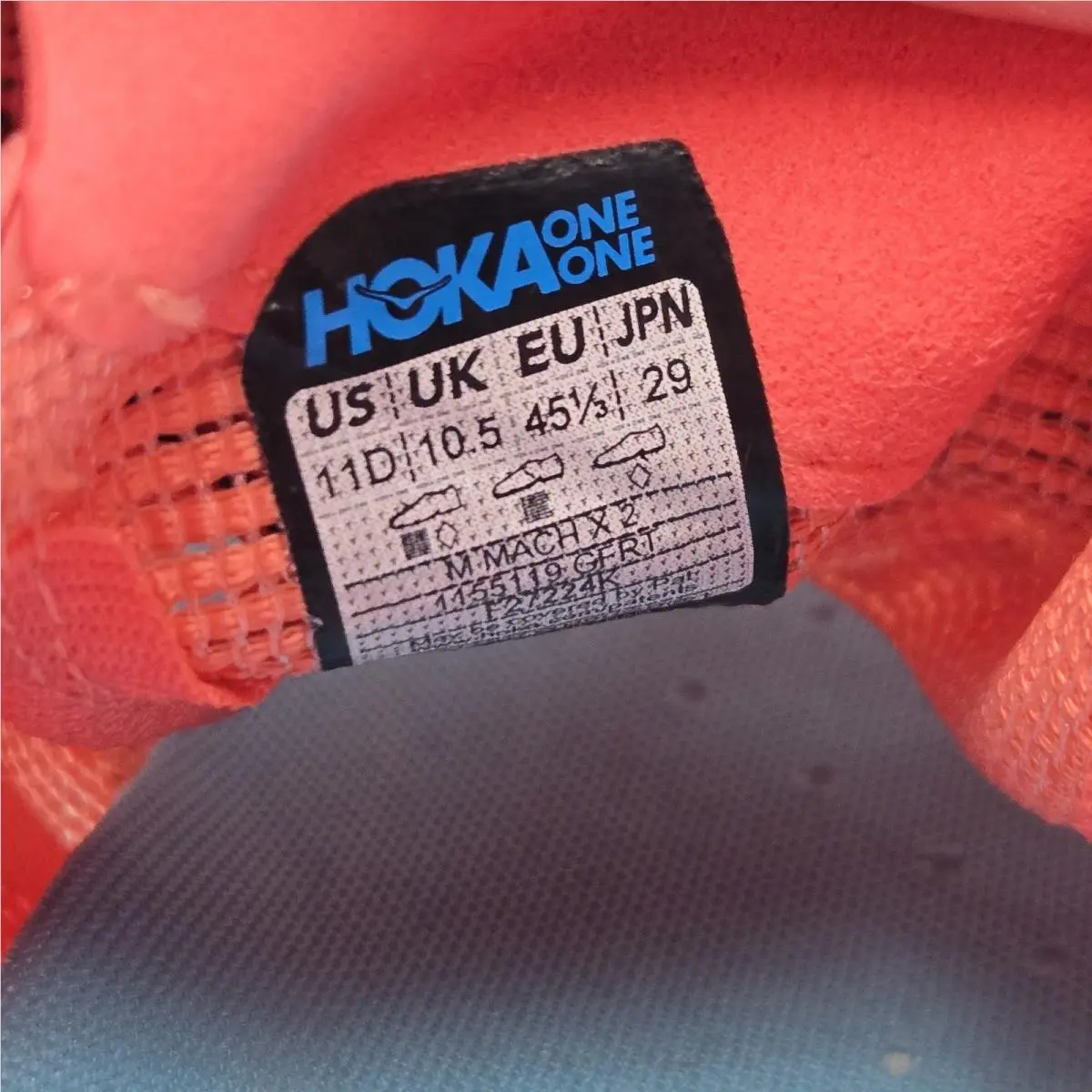 Hoka shoes - Hoka One One Mach X - 1155119 GRFT - Red 8