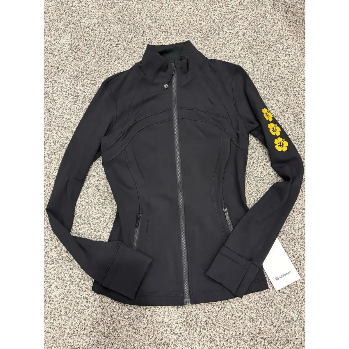 Lululemon Hawaii Exclusive Hibiscus Define Jacket Nulu Black Size 6