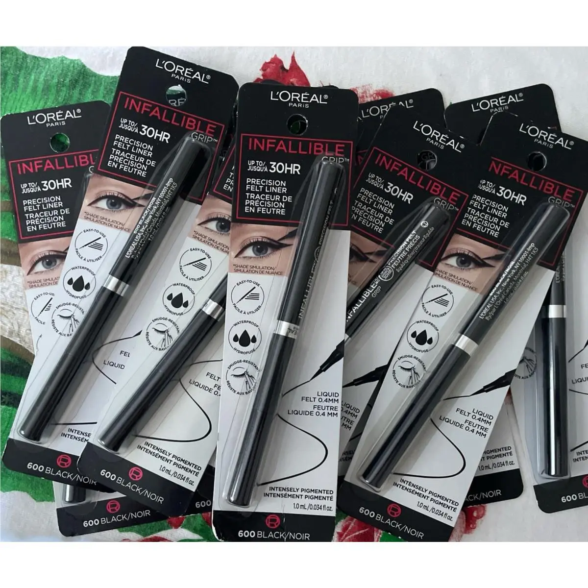 10 Loreal Infallible Grip Precision Felt Eyeliner 600 Black Waterproof Retired