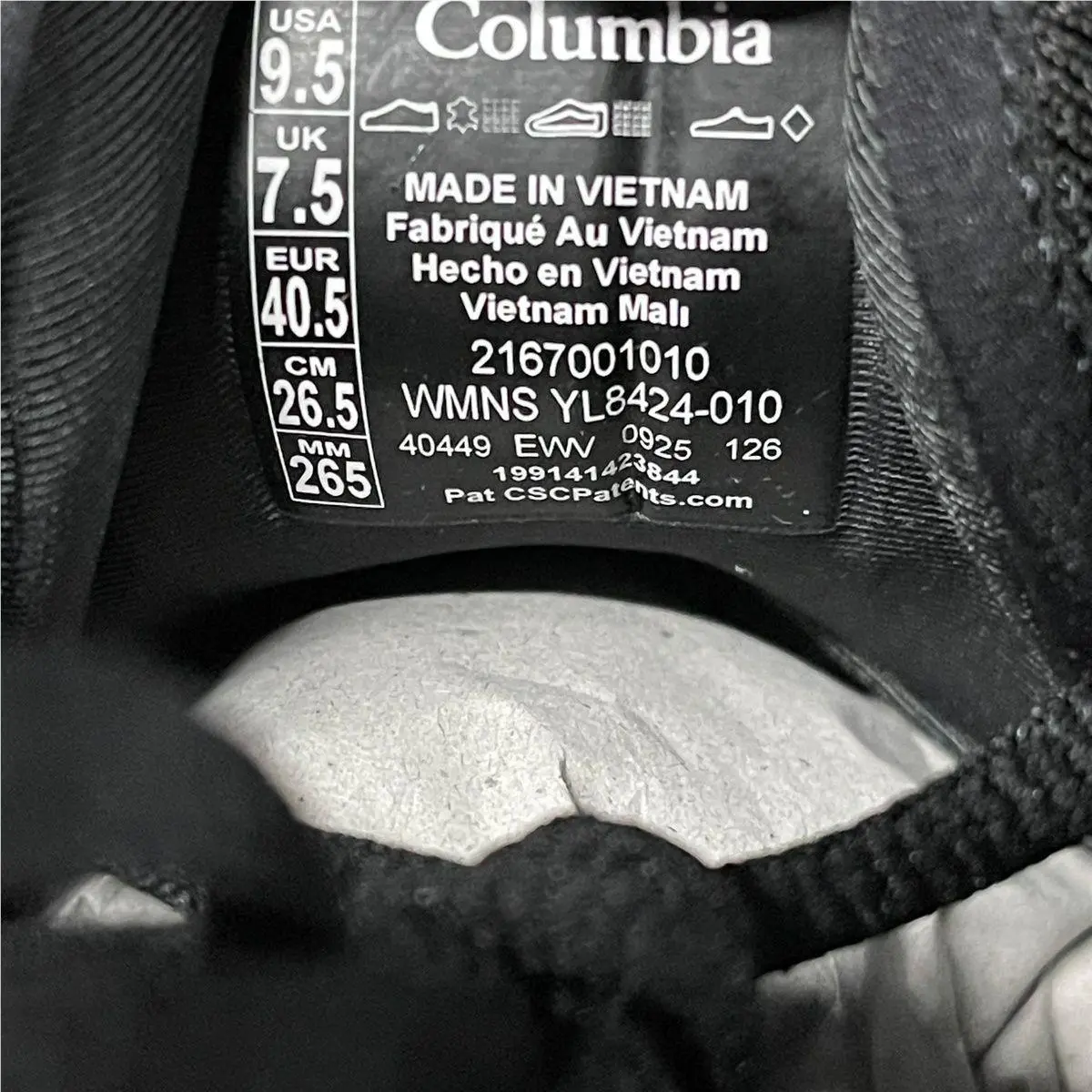 Columbia shoes - 2167001010 - 2167001010 - Black (UPC: 199141423844) 3