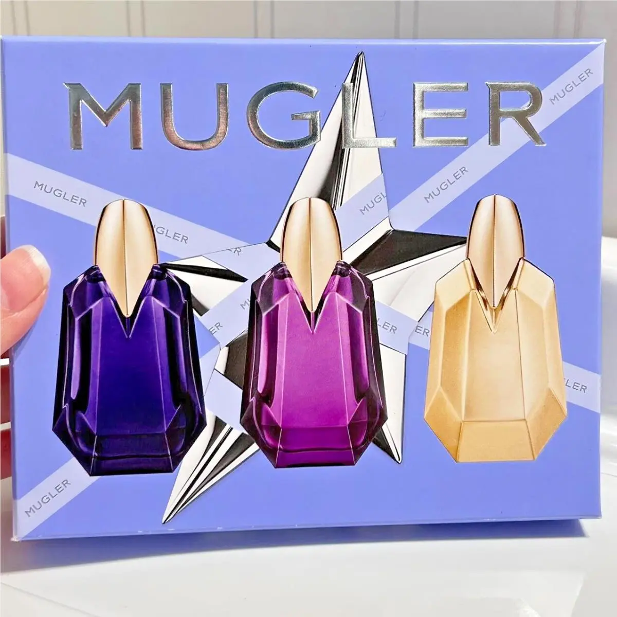 3PC Mugler Alien Eau de Parfum Women Trio Splash Mini Set 3x 6 ml/0.2 oz