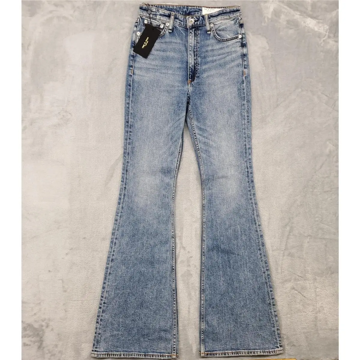 Rag Bone Jeans Womens 27 Norwalk Blue Casey High-rise Flare WDD22S2908FFNO