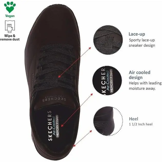 Skechers shoes - Skechers Uno-Stand on Air - Air - Black 7