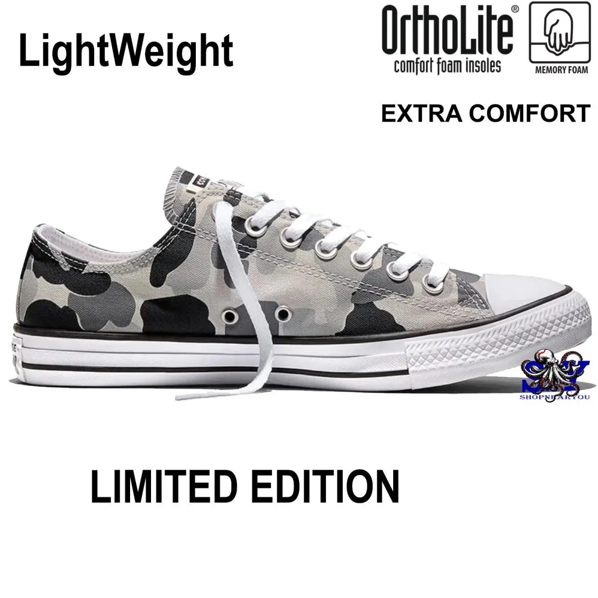 Converse Chuck Taylor All Star Archival Camo Men`s Women`s Low Top A19225F