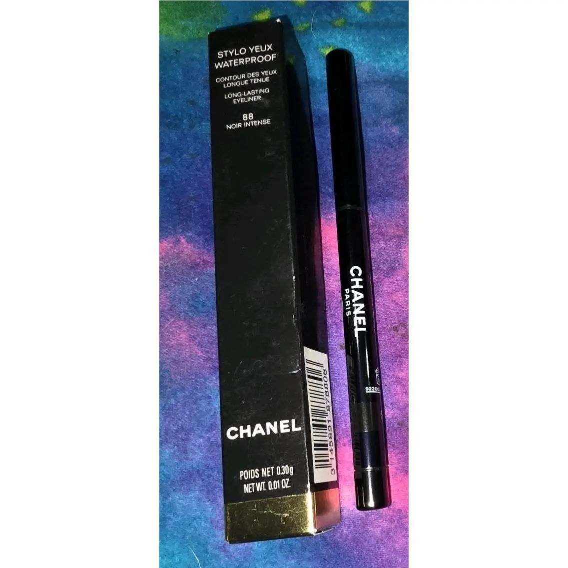 Chanel Stylo Yeux Waterproof Long Lasting Eye Liner 88 Noir Intense