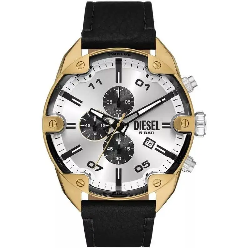 Men`s Spiked 49mm Quartz Watch DZ4671 by Diesel