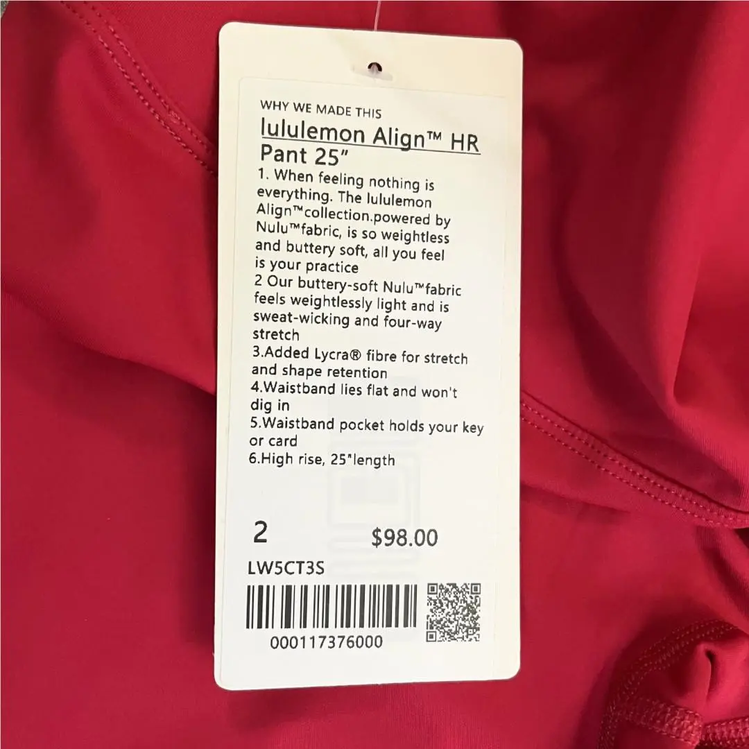Lululemon clothing - Red 7