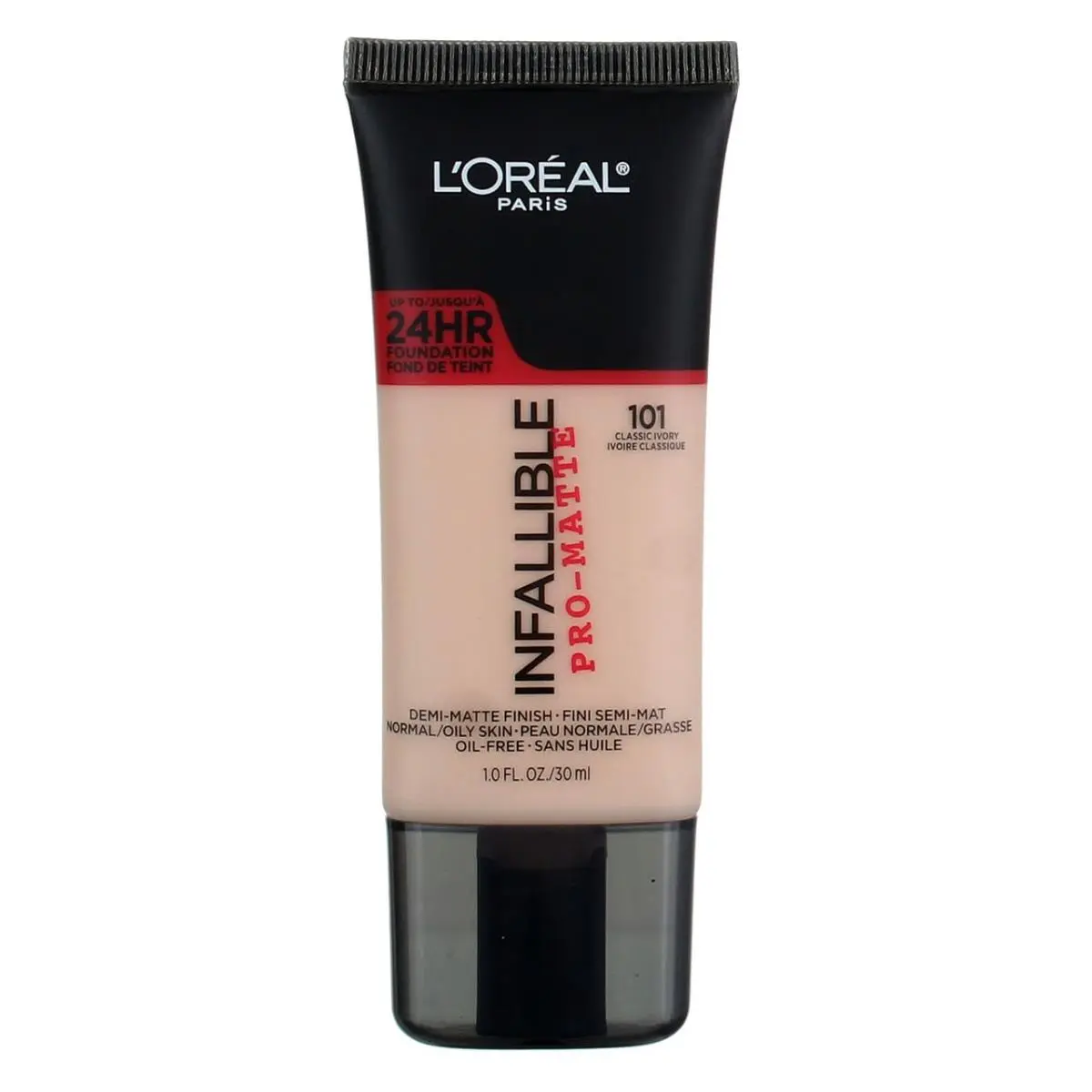 4 Pack L`oreal Paris Infallible Promatte Foundation Classic Ivory 101 1 fl oz