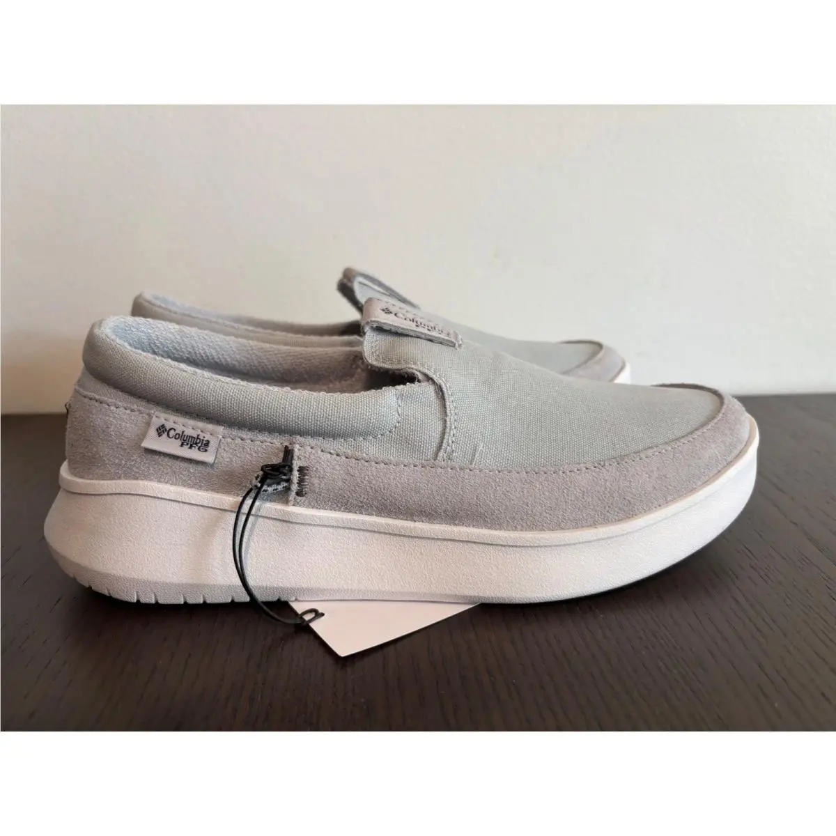 Summer Columbia Boatside Pfg Womens 10 Cirrus Grey Lightweight Slip-on Shoes