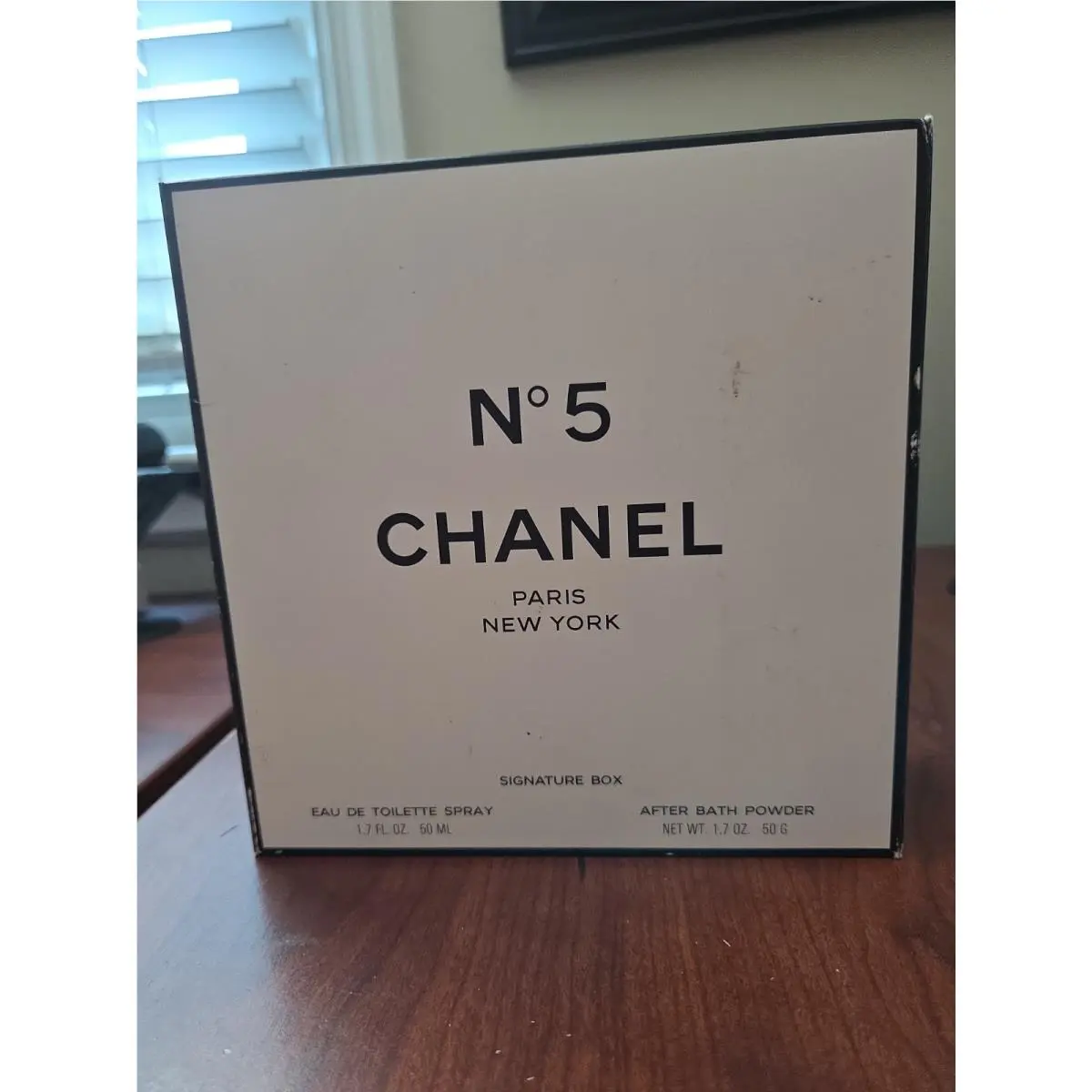 Chanel No 5 Signature Box After Bath Powder 1.7oz + Eau DE Toilette Perfume