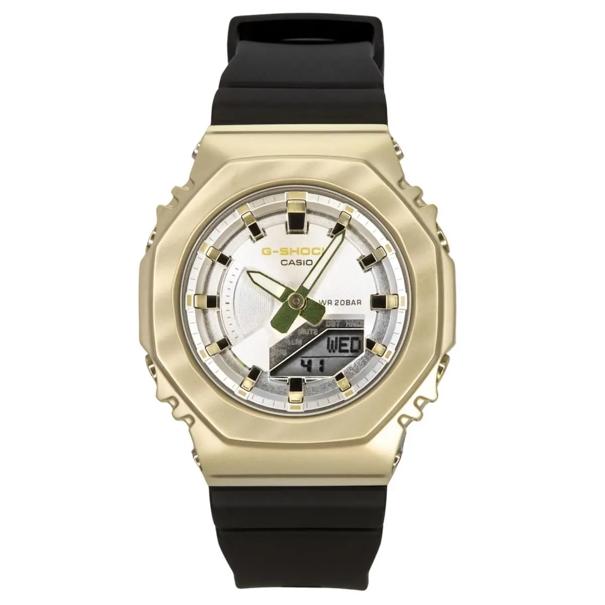 Casio G-shock Siver Dial Quartz Sports 200M Ladies Watch GM-S2100BC-1A