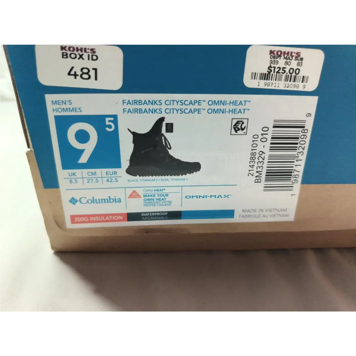 Columbia shoes - Fairbanks Cityscape Omni-Heat - Fairbanks Cityscape - Black 7