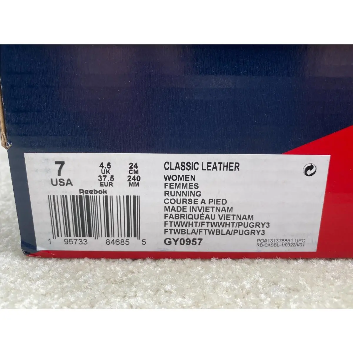 Reebok shoes - Reebok Classic Leather - Classic Leather - GY0957 - White 0