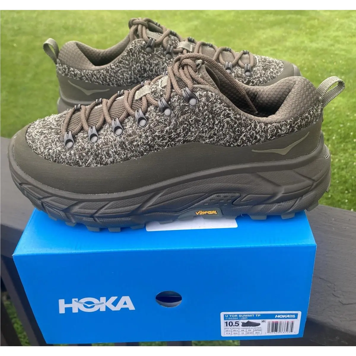 Hoka One One U Tor Summit TP Hiking Shoes Men`s Size 10.5 Umber 1155394-UBR