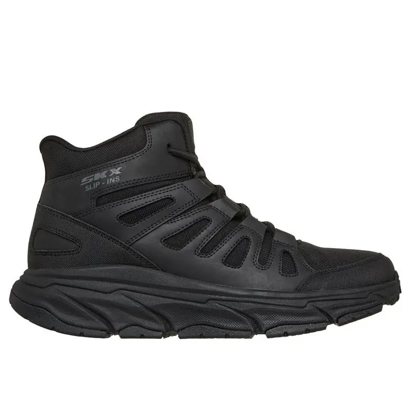 Skechers Men`s 6 Inch Hands Free Military Tactical Boot Blk 7 Black