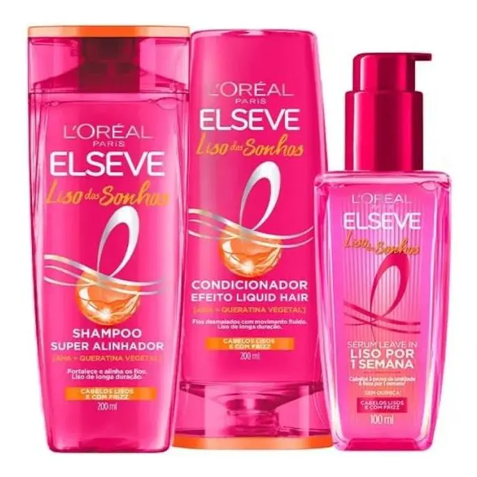 L`oréal Paris Elseve Liso Dos Sonhos Kit Rotina Capilar 3 Produtos by L'Oréal