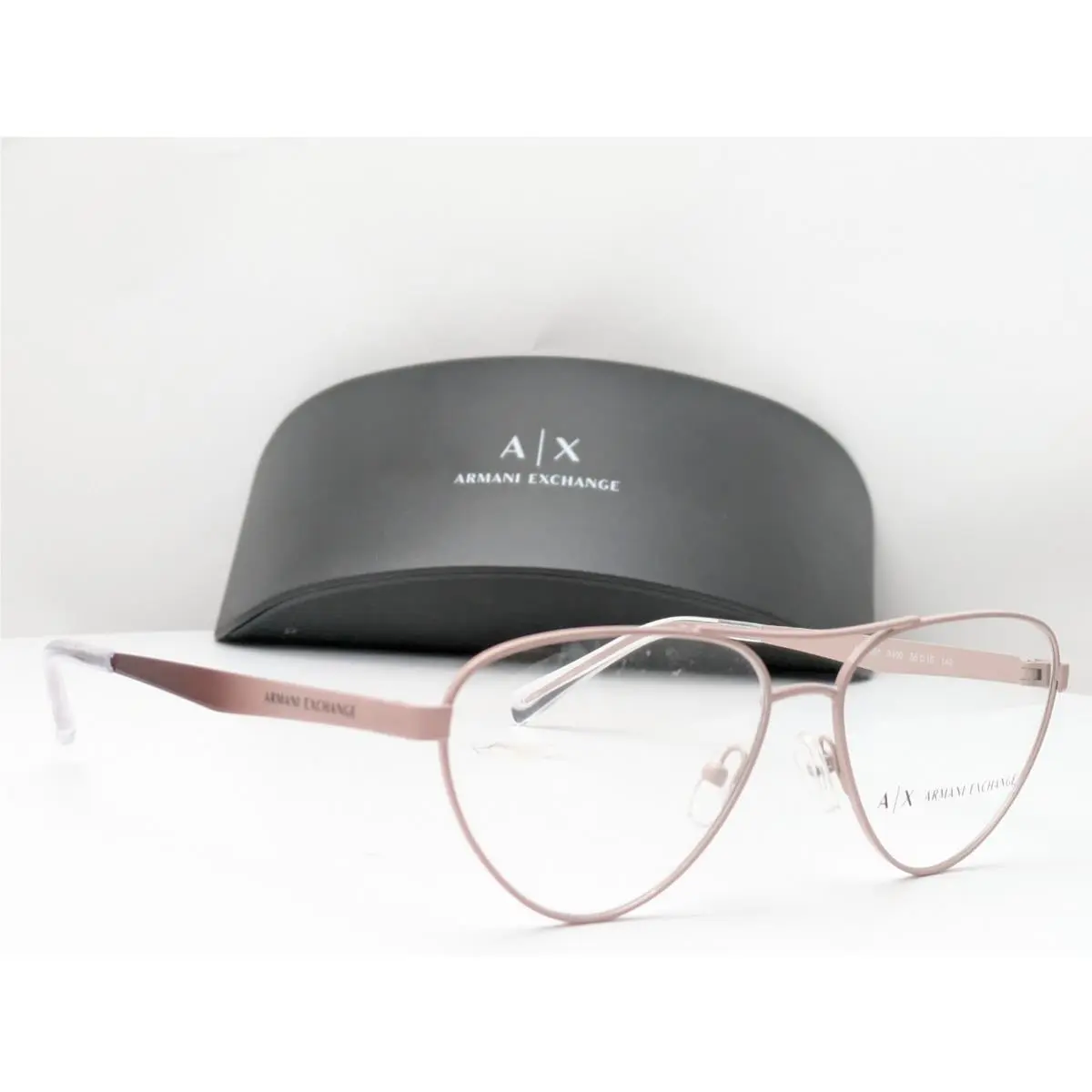 Armani Exchange AX1051 6108 Shiny Rose Gold Women`s Eyeglasses 55-15-140