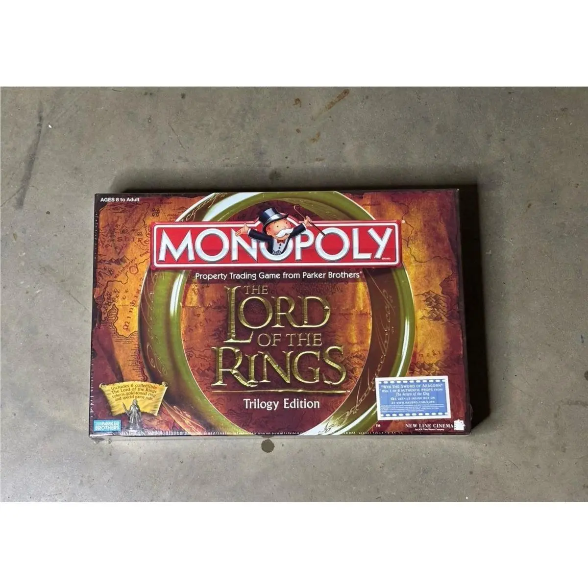 Lord of The Rings Monopoly Trilogy Edition Board Game 2003