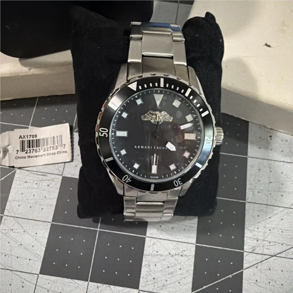 Armani Exchange Men’s Watch Model AX1709 Black Dial / Face Stainless Steel