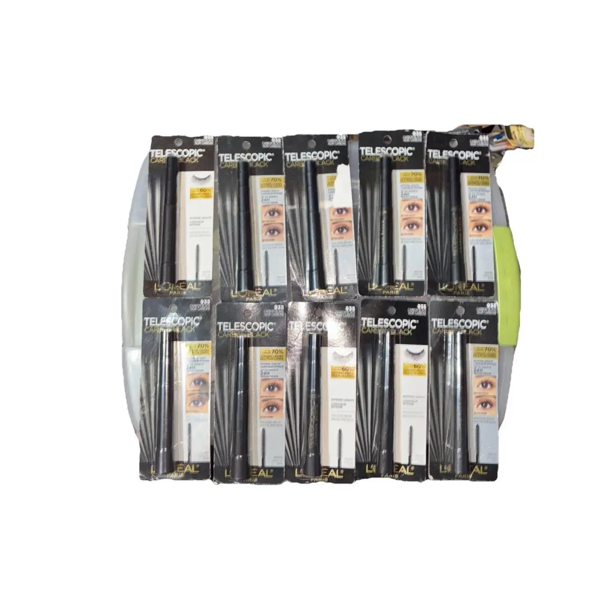 L`oreal Paris Telescopic Lengthening Mascara Carbon Black 10 Pack