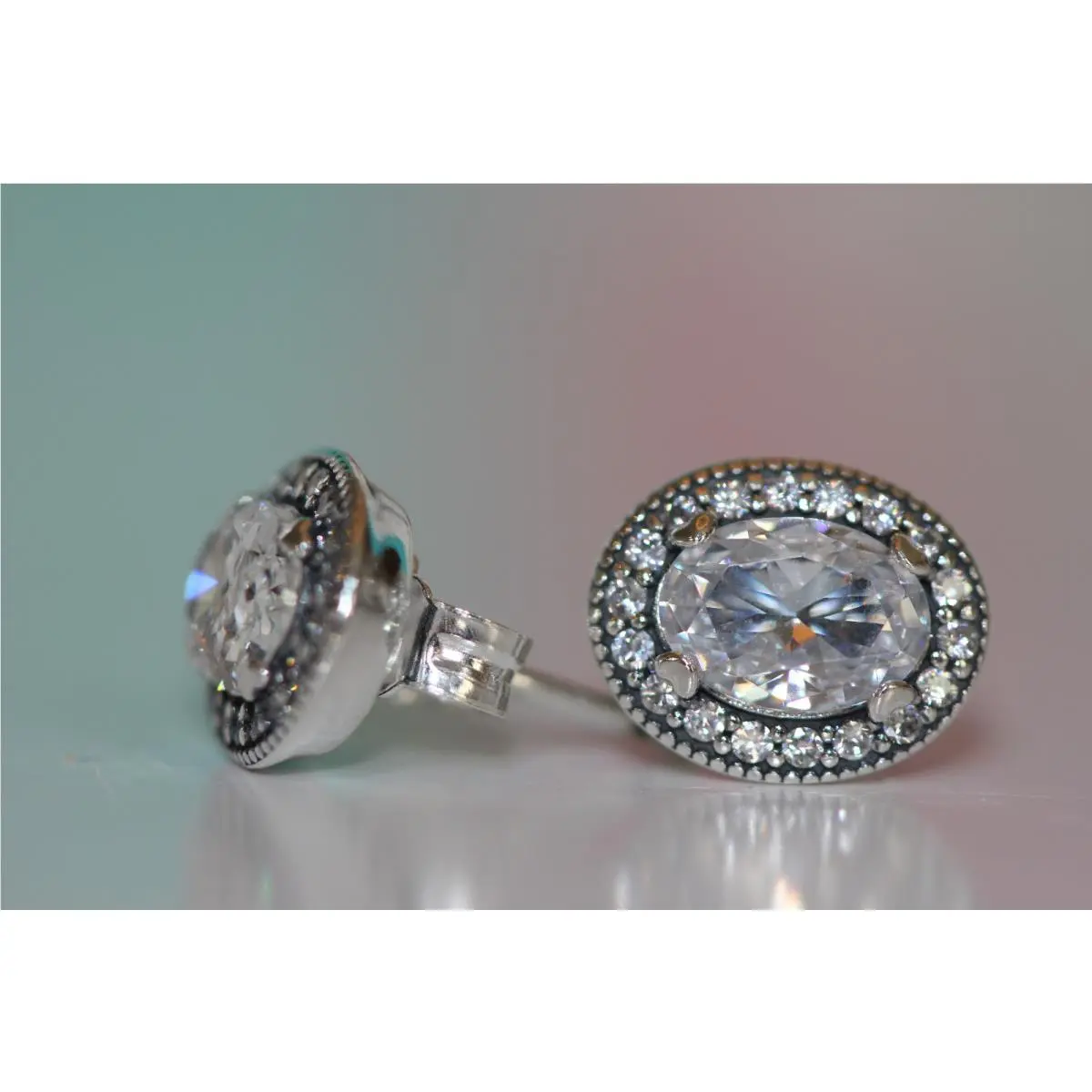 Pandora Vintage Elegance Stud Earrings 296247CZ Gift Box