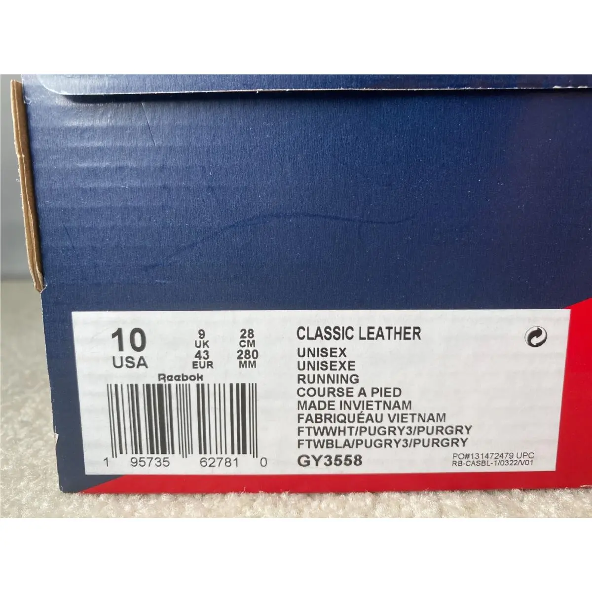 Reebok shoes - Reebok Classic Leather - Classic Leather - GY3558 - White 9