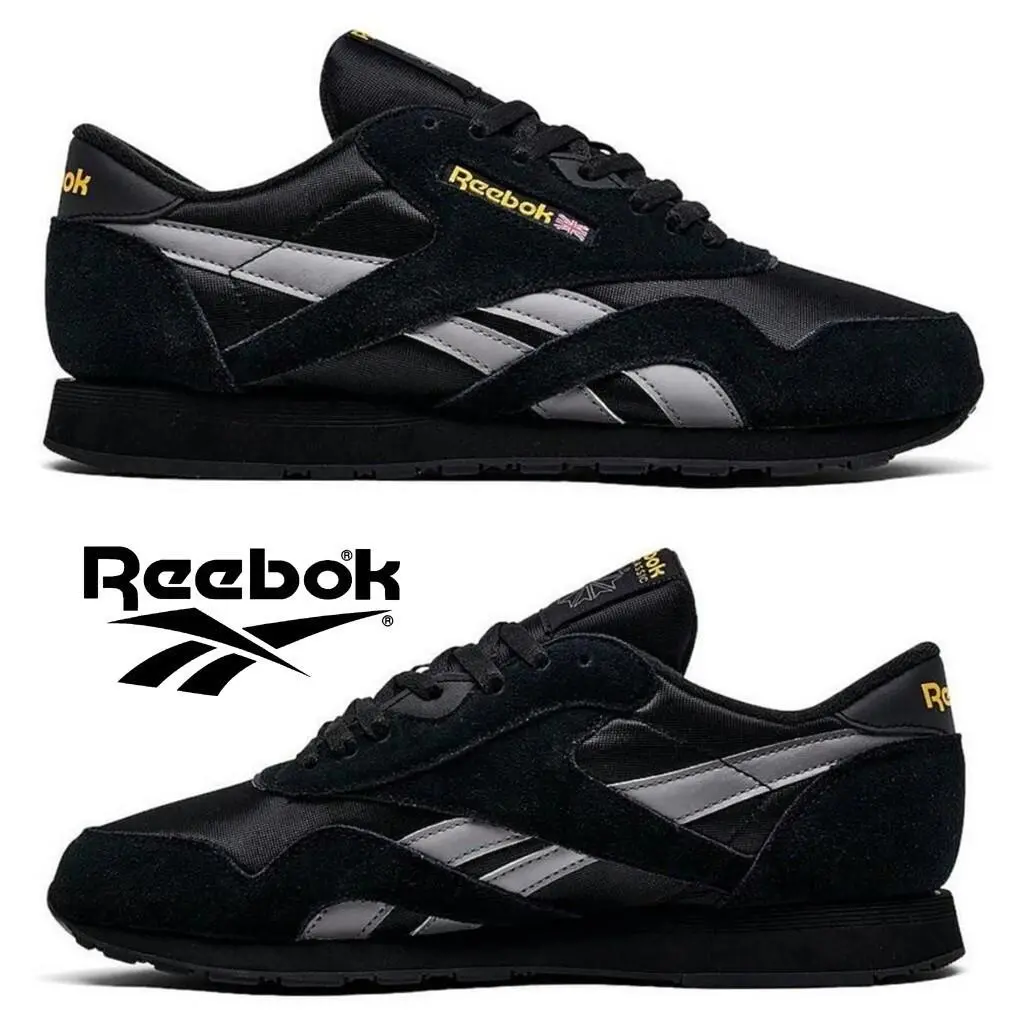 Reebok Classic Nylon Men`s Sneakers Casual Running Training Sport Shoe SZ 12