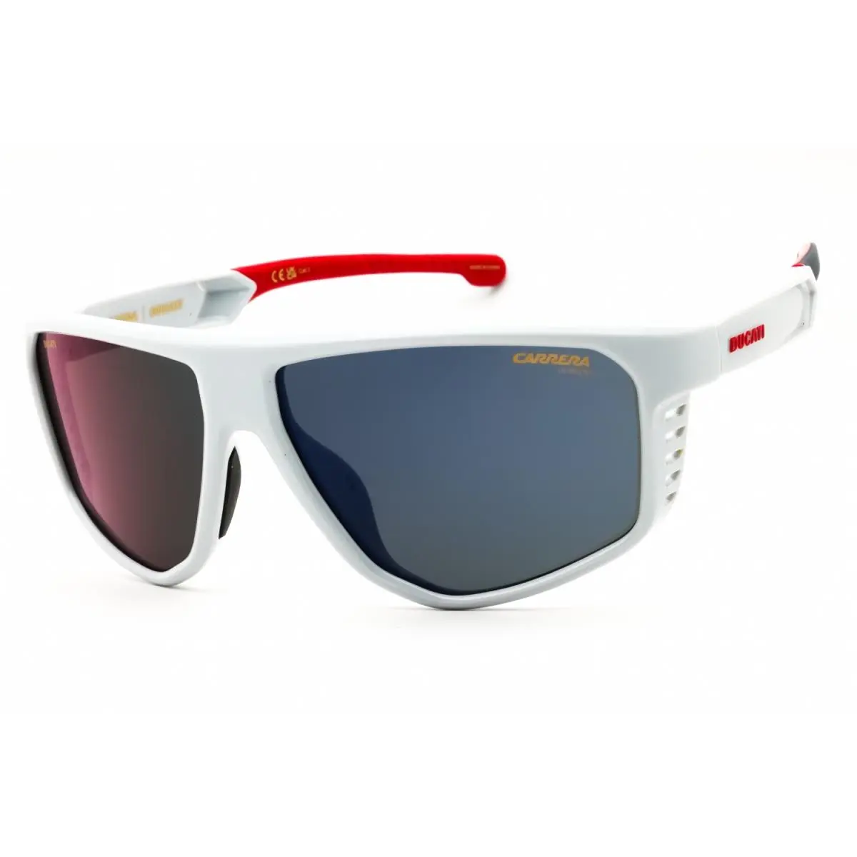 Carduc 051 S 0268 Z0 Sunglasses Gray Red Frame Blue Lenses 61mm by Carrera