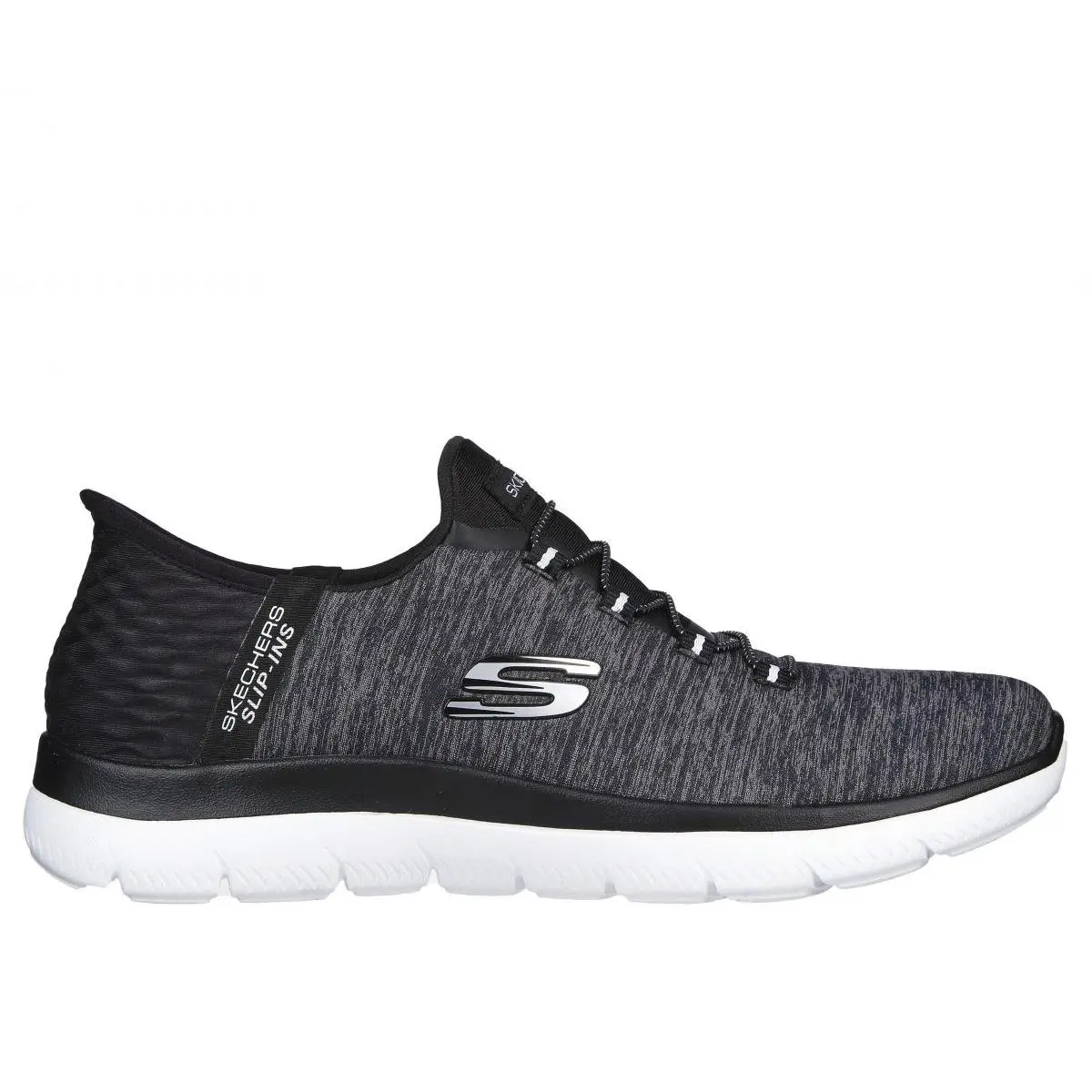 Skechers Women`s Slip-ins: Summits - Dazzling Haze Black/white - 149937-BKW Bla