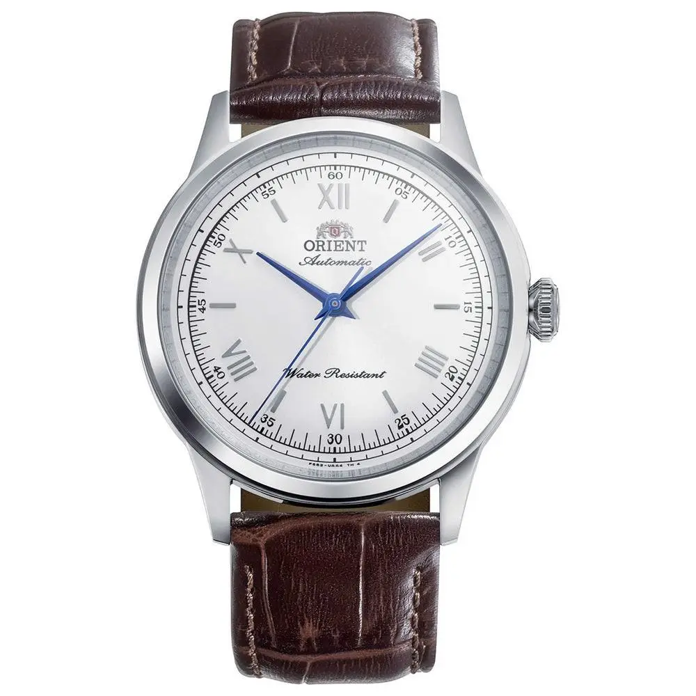 Orient Men`s Bambino No Date White Dial Automatic 38mm Watch RA-BB0002S