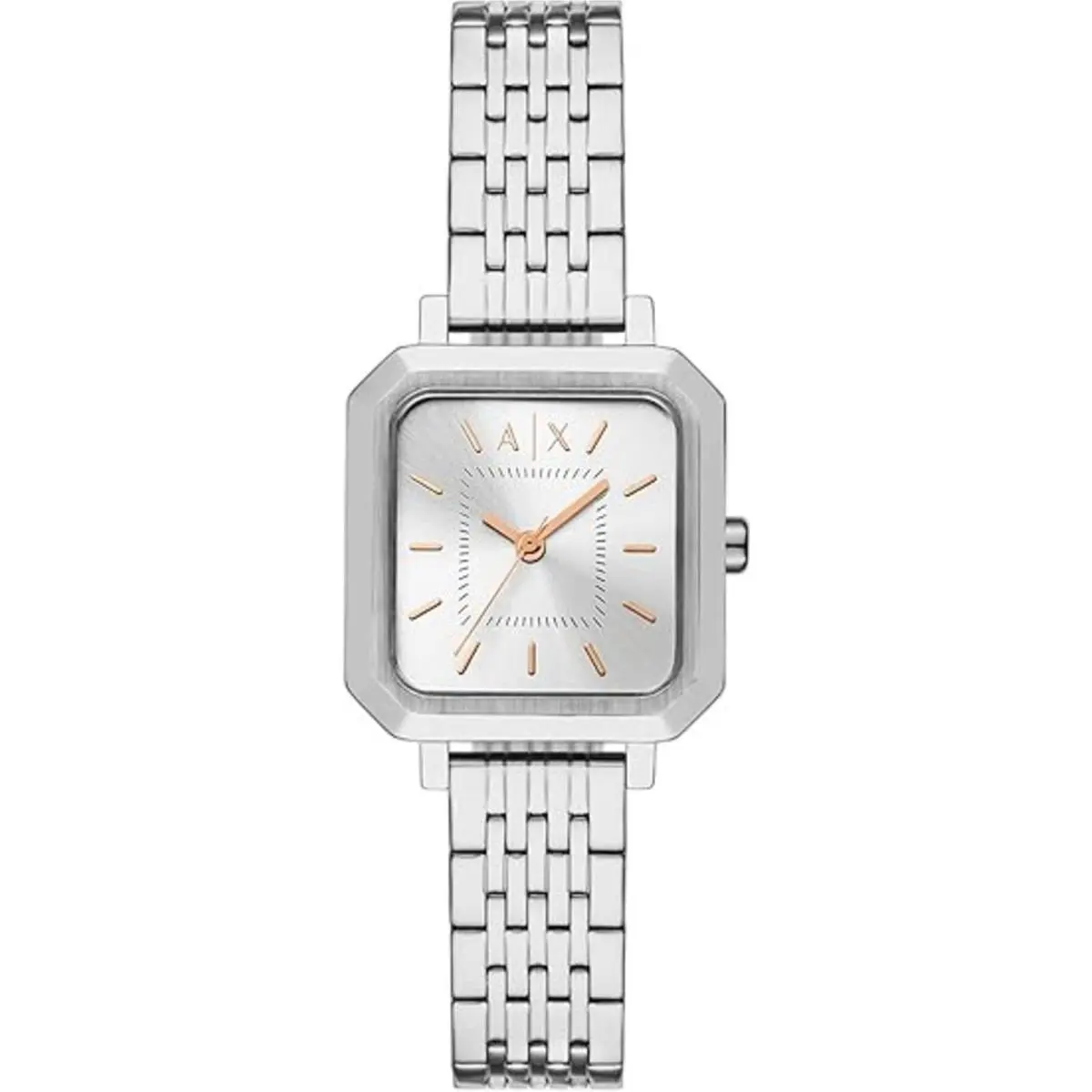 Armani Exchange Women`s Watch Leila Quartz Silver Dial Steel Bracelet AX5724