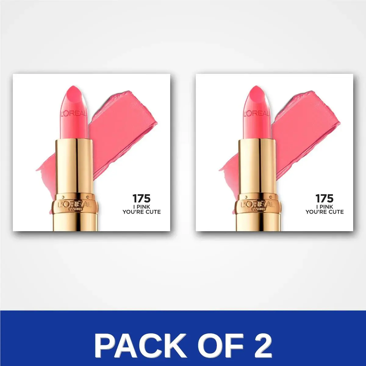 Pack of 2 - L`oreal Paris Colour Riche Satin Lipstick 175 I P