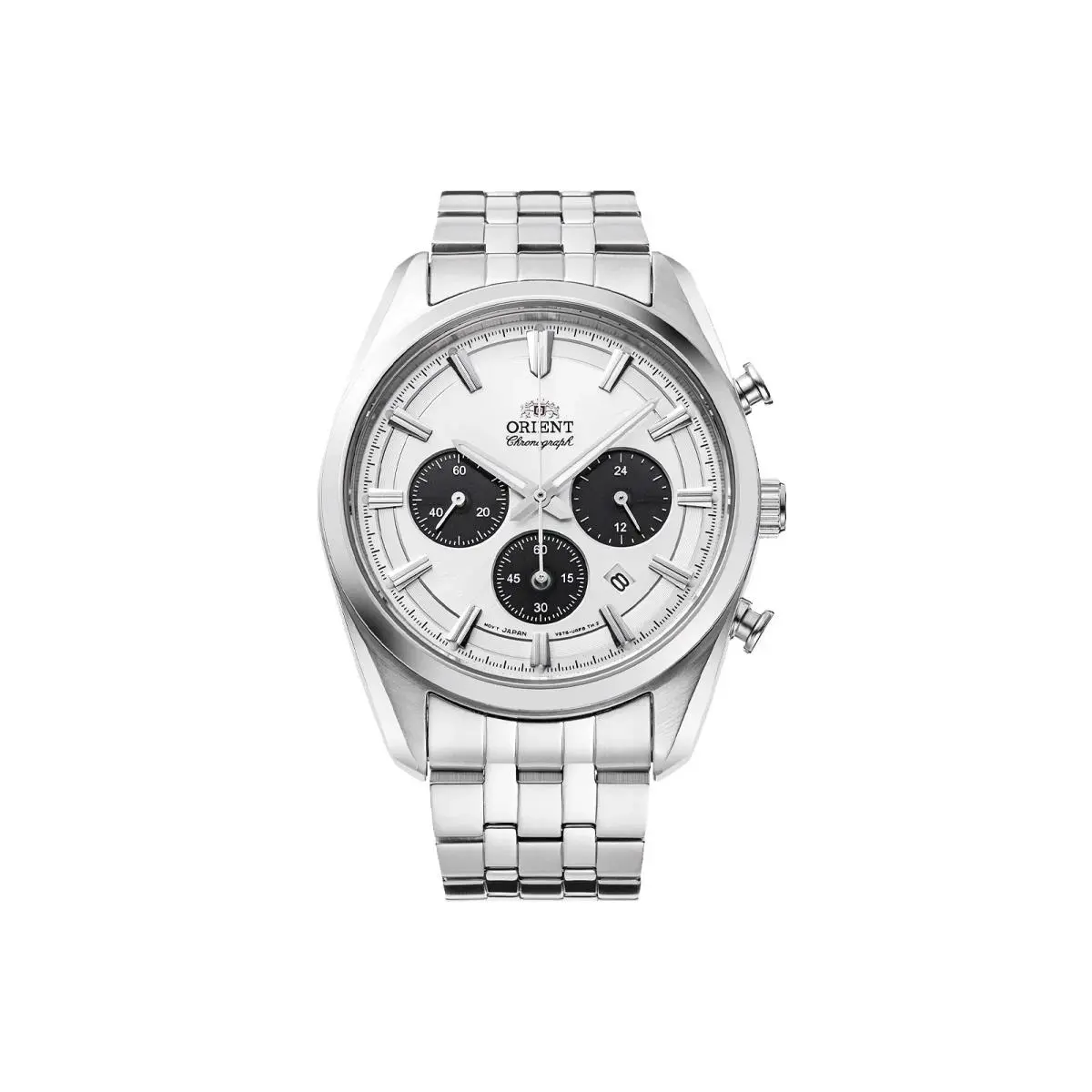 Orient Men`s Contemporary Chronograph White Dial Watch - RA-TX0305S10B