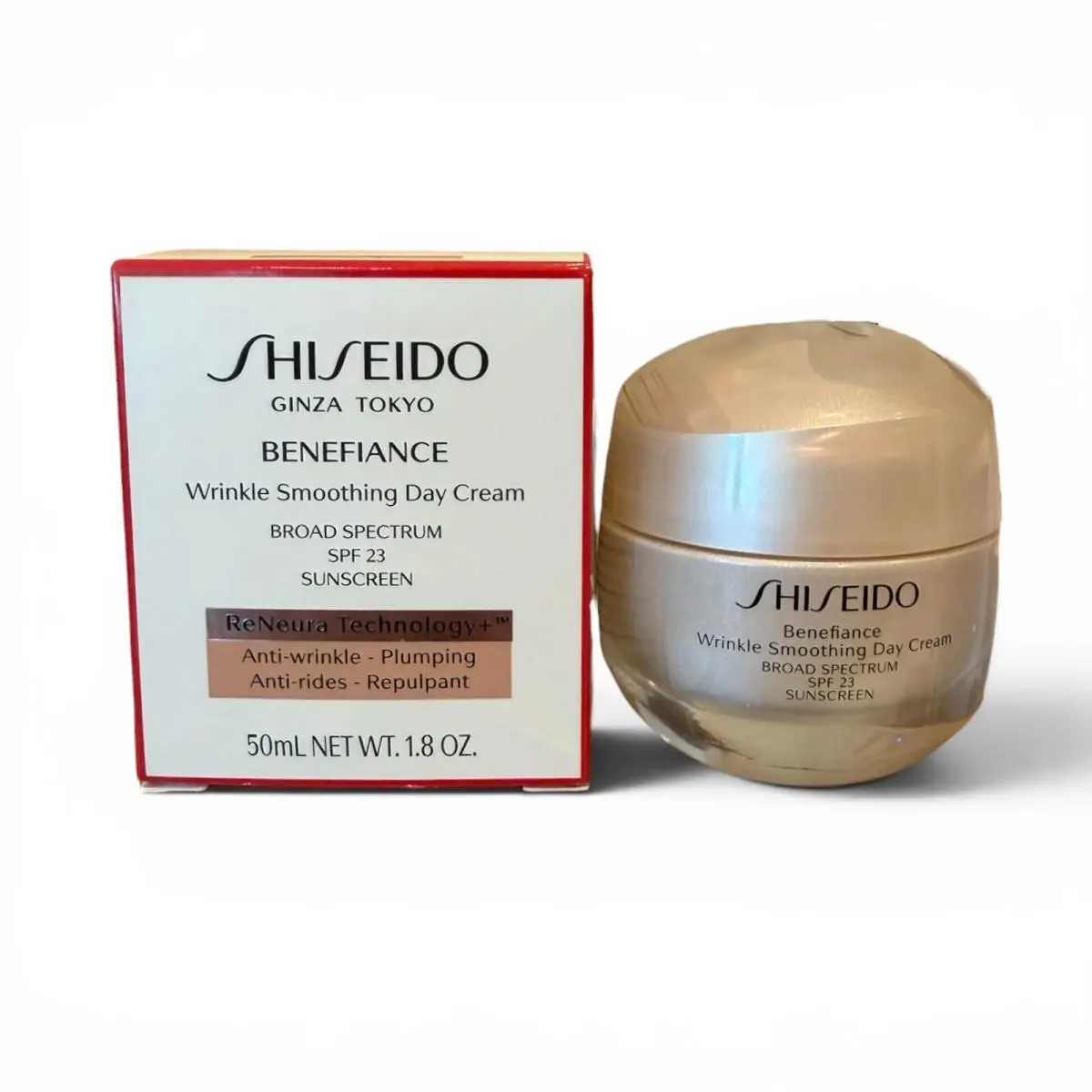 Shiseido Benefiance Wrinkle Smoothing Day Cream SPF23 1.8 Oz