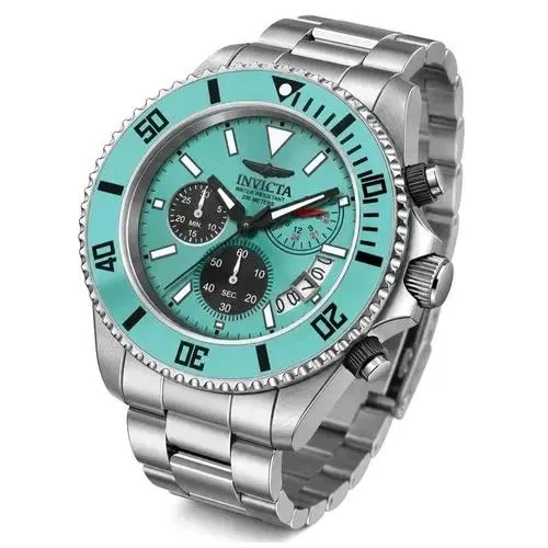 Invicta Pro Diver Men`s 44mm Tiff Blue Dial Quartz Stainless 51123 Watch