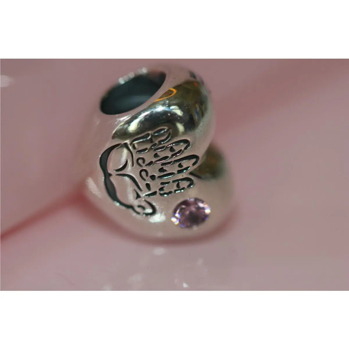 Pandora It`s A Girl Charm Retired 791280PCZ 100%+ 13 Years Bagtag Box