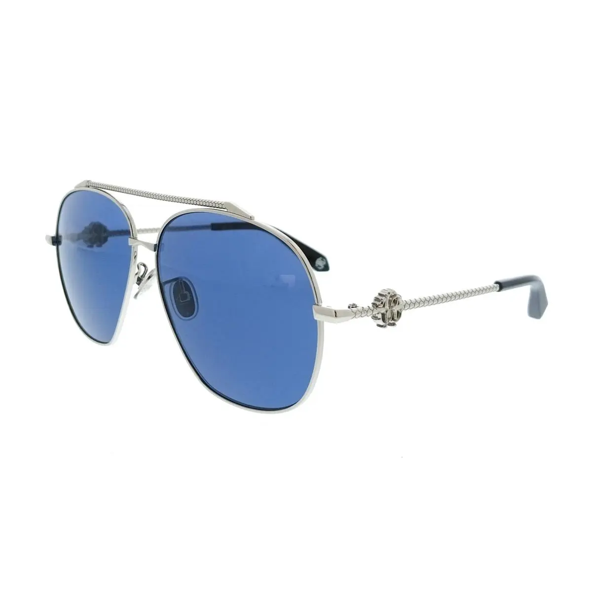 Roberto Cavalli SRC008V620579 Palladium Aviator Unisex Sunglasses