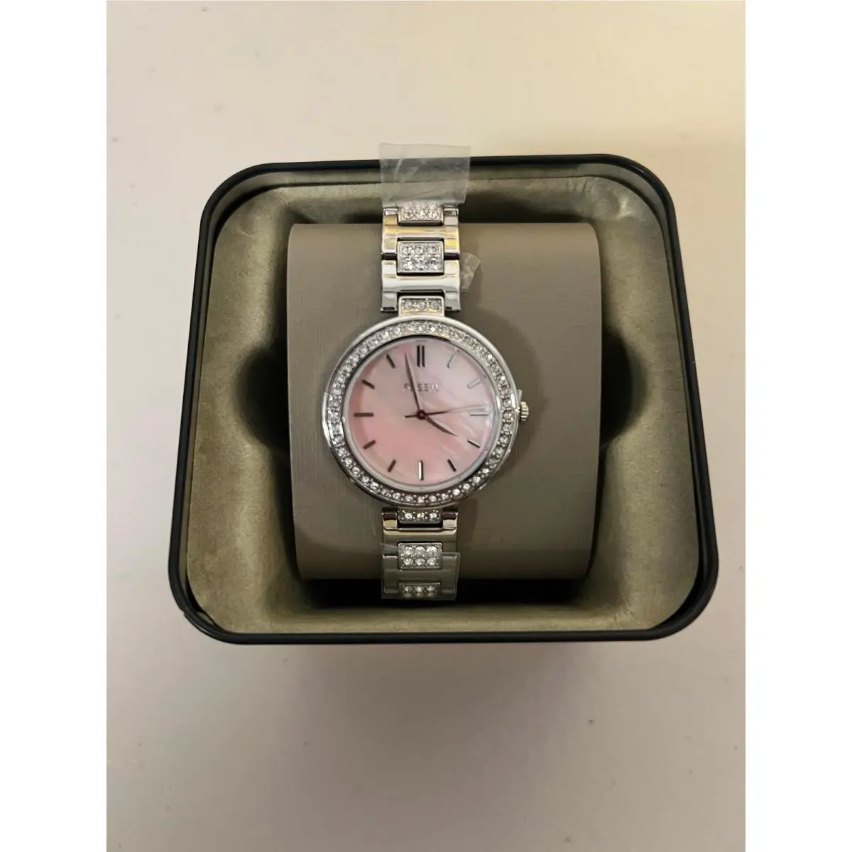 Fossil BQW3182 Karli Silver Tone Three-hand Women`s Watch BQ3182