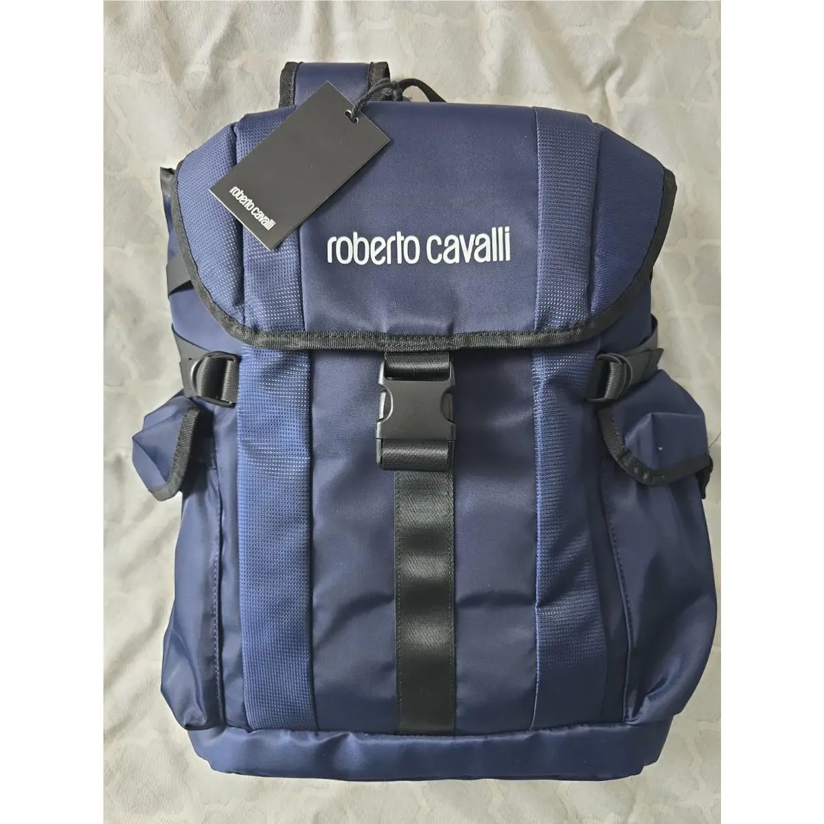 Roberto Cavalli Unica Navy Backpack