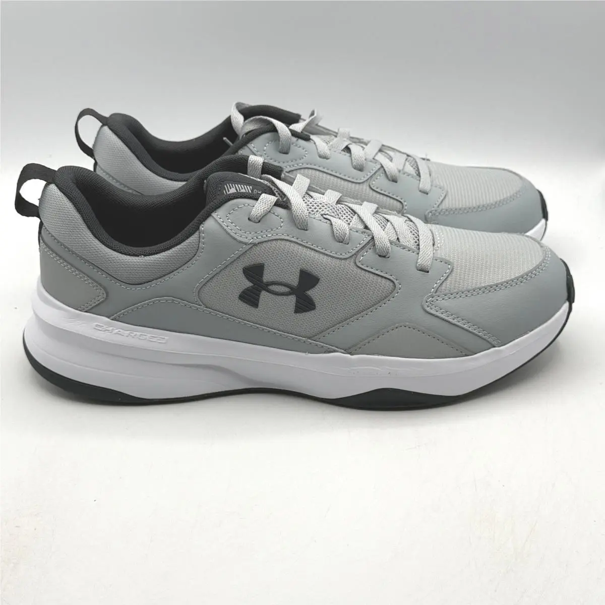 Under Armour Charged Edge Men Size 13 Grey Training Sneakers 3026727-011