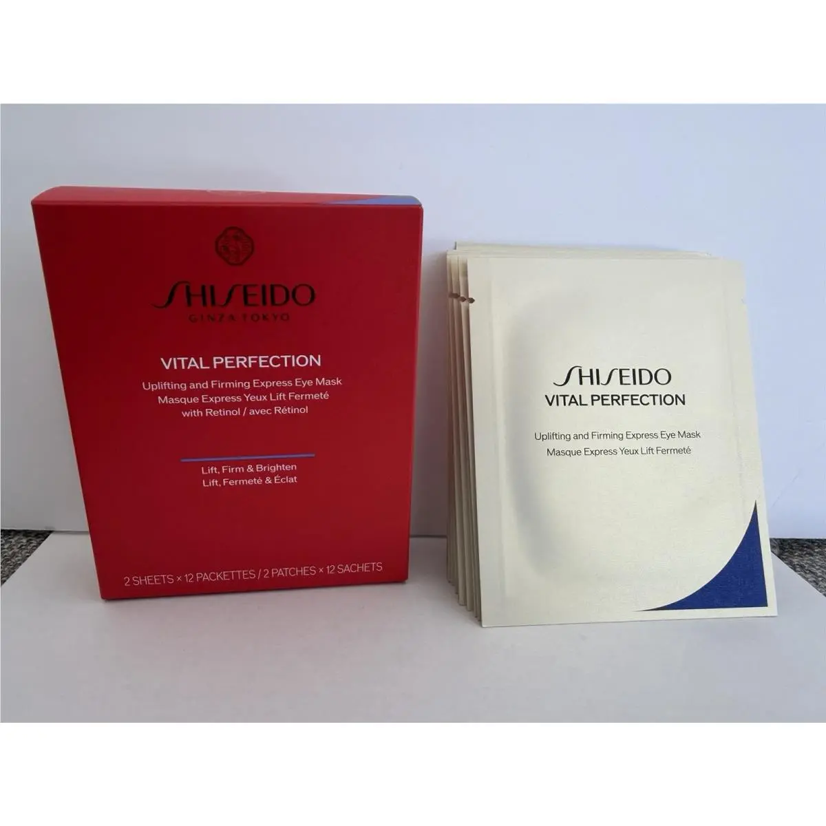 Shiseido Vital Perfection Uplifting Firming Express Eye Mask 12 Packettes
