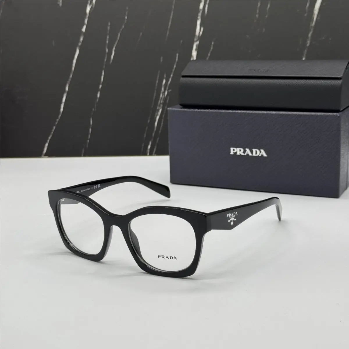 Prada PRA05V 16K1O1 Black Eyeglasses Prada PR A05V