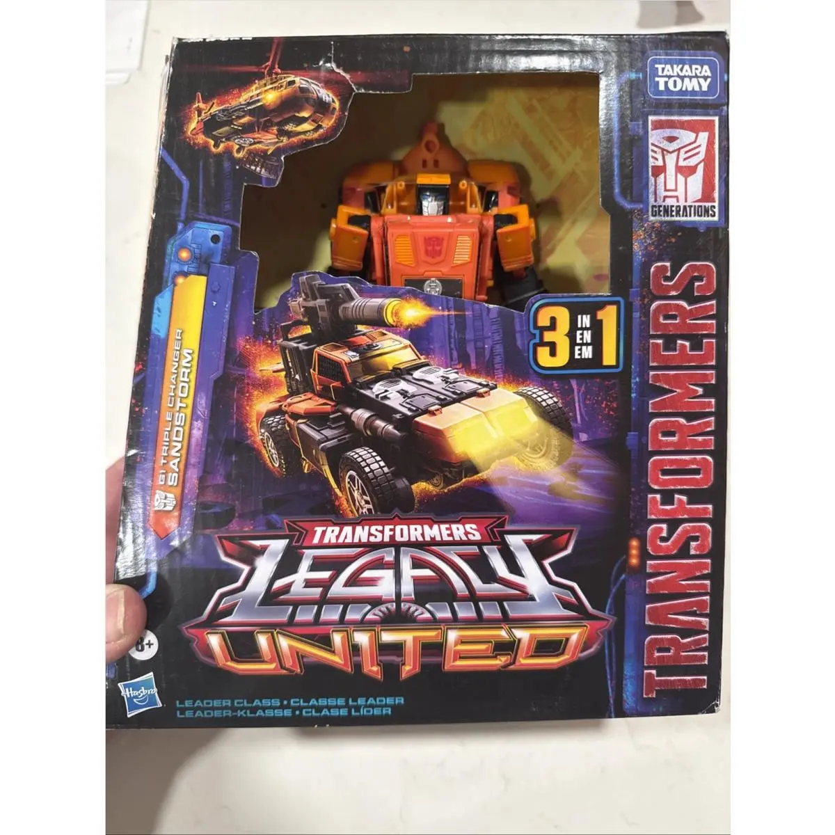 Transformers Generations: Legacy United Leader G1 Triple Changer Sandstorm