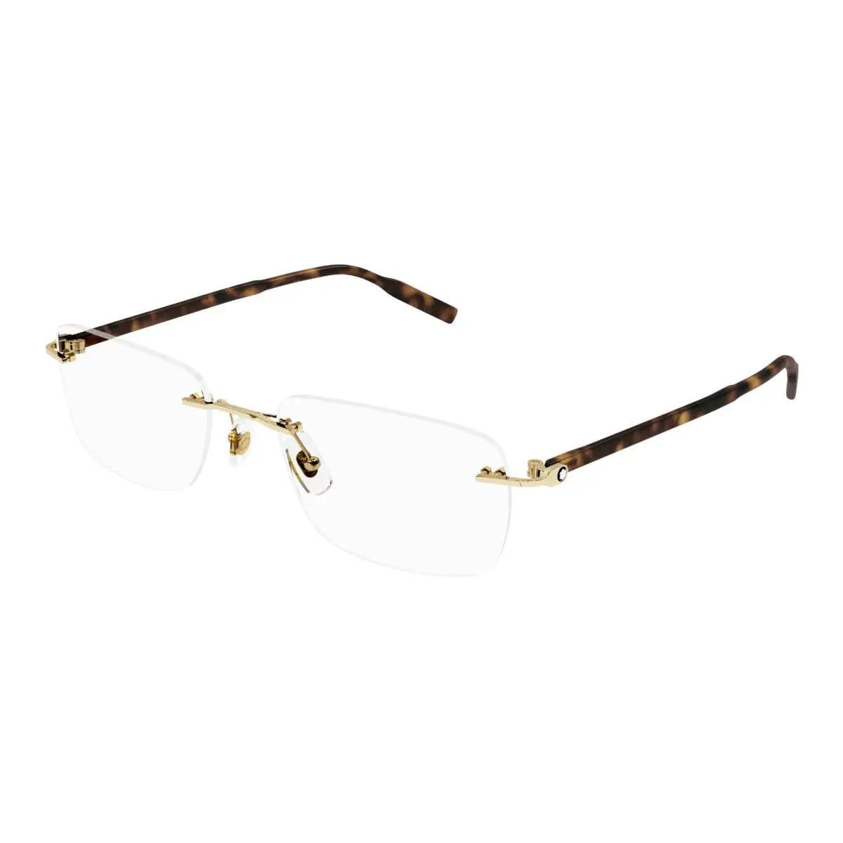Montblanc MB0221O 006 Gold/havana 59MM Eyeglasses 59-22-150