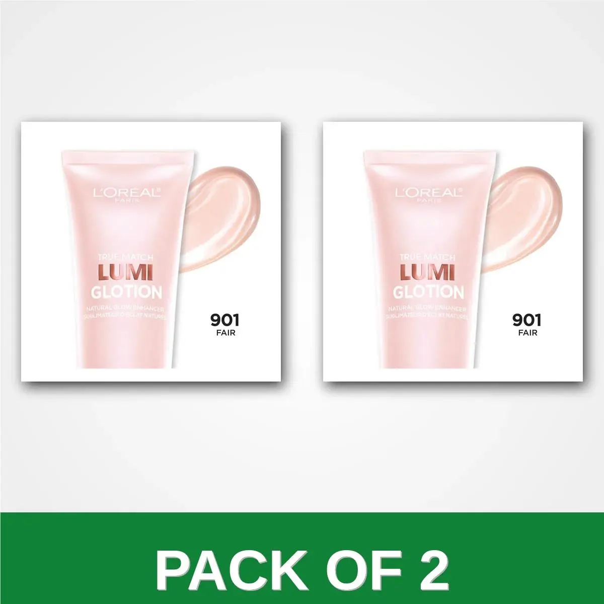 Pack of 2 - L`oreal Paris Lumi Glotion Natural Glow Enhancer 901 Fair