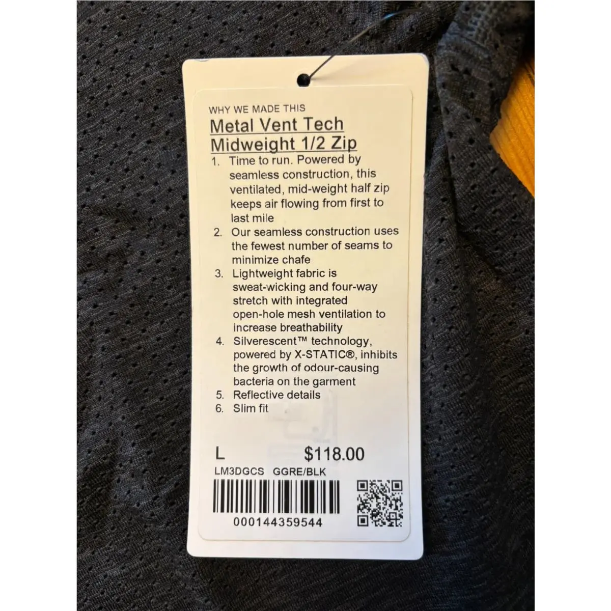 Lululemon clothing - Lululemon Metal Vent Tech - Metal Vent Tech - Gray 3